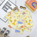 Boy short sleeve and long pant homewear set