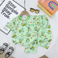 Boy short sleeve and long pant homewear set