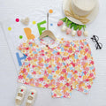 Girl short sleeve and long pant homewear set