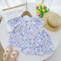 Girl short sleeve and short pant homewear set
